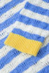 Striped Button Front Long Sleeve Loose Fit Knit Cardigan