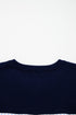 Drop Shoulder Long Sleeve Striped Pullover Sweater