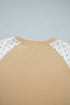 Polka Dot Patchwork Long Sleeve Pant Set