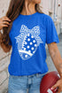 Leopard Bow Polka Dot Print Graphic Tee