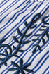 Striped Embroidered Detail Button Front Long Sleeve Casual Shirt