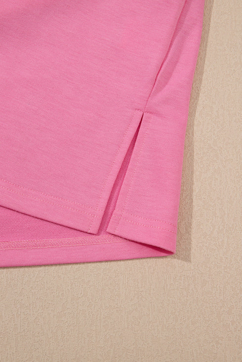 Bold Varsity Stripe Wide Leg Relaxed Pant Set