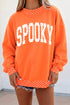 Polka Dot Letter Print Mock Neck Baggy Pullover Sweatshirt