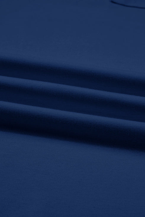 Solid Elastic Waist Asymmetrical Hem Loose Capri Pants