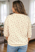 Polyester Elastane Floral Print Cuffs Hem Blouse