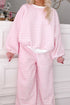 Plaid Long Sleeve Two Piece Pant Set