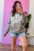Retro Camouflage Jesus Loves You Print Relaxed Hoodie
