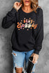 Retro Ghost Graphic Print Crew Neck Sweatshirt