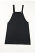 Minimalist Button Strap Pinafore Overall Dress