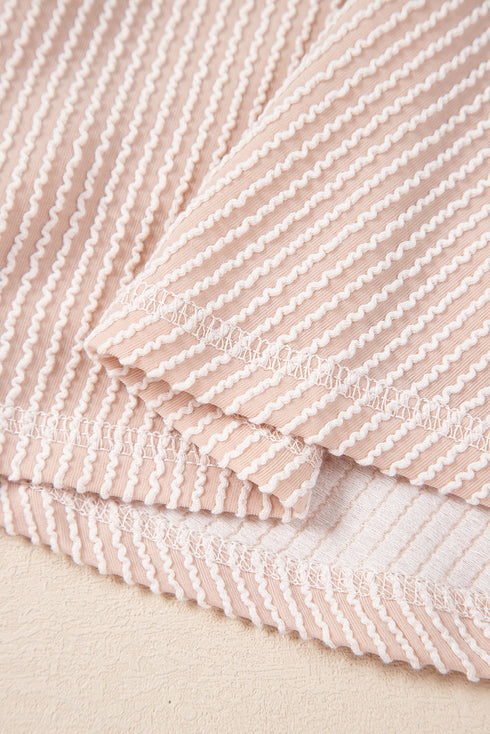 Corded Lantern Sleeve Ruffled Skort Two Piece Dress