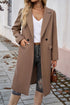 Modern Solid Single Breasted Lapel Flap Pocket Overcoat