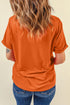 Patchwork Pumpkin Graphic Short Sleeve Round Neck Tee
