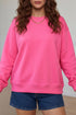 Slogan Print Round Neck Long Sleeve Sweatshirt