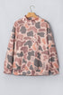 Mock Neck Camouflage Print Western Pullover Sweatshirt