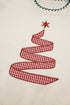 Viscose Polyester Blend Applique Stitched Tree Sweater