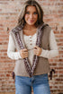 Exclusive Western Side Bow Sherpa Fleece Vest