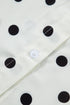Polka Dot Print Loose Fit Dolman Sleeve Shirt
