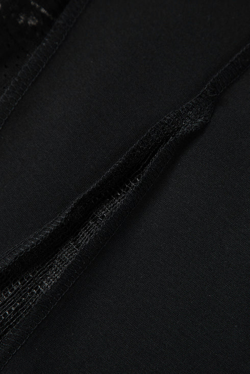 Bohemian Sheer Lace Patchwork Wide Leg Pants