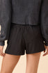 Active Varsity Striped Elastic Waist Athleisure Casual Shorts