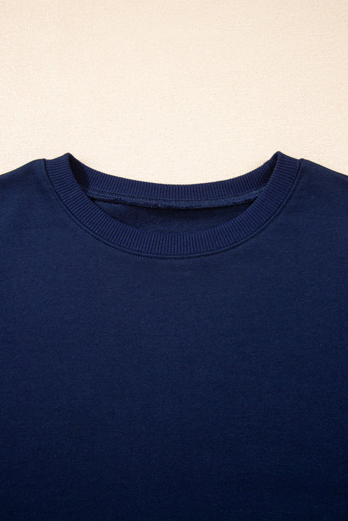 Varsity Stripe Contrast Trim Pullover Skort Two Piece Dress