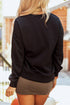 Polyester Cotton Pumpkin Print Relaxed Pullover Sweatshirt