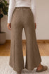 Striped Pattern Patchwork Design Wide Leg Pants