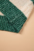 Polyester Striped Pattern Drop Shoulder Pullover Sweater