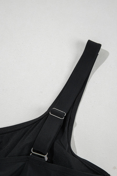 Exclusive Casual Square Neck Knotted One Piece Swimwear