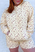 Floral Print Hooded Long Sleeve Loungewear Set