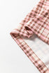 Plaid Patch Pocket Long Sleeve Lounge Set