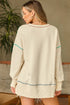 Faith Graphic Reverse Stitch Detail Oversized Pullover