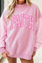 FAITH Themed Plaid Graphic Heritage Inspired Pullover Sweatshirt