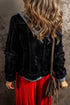 Fake Two Piece Hooded Zip Up Distressed Denim Jacket