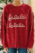 Falala Cable Knit Drop Shoulder Pullover Sweater