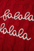 Falala Cable Knit Drop Shoulder Pullover Sweater