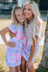 Family Matching Mom Multicolor Tie-Dye Mini Dress