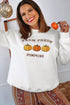 Farm Fresh Pumpkins Graphic Crew Neck Sweatshirt