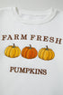 Farm Fresh Pumpkins Graphic Crew Neck Sweatshirt