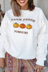 Farm Fresh Pumpkins Graphic Crew Neck Sweatshirt