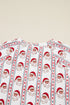 Father Christmas Striped Contrast Drawstring Wide Leg Lounge Set