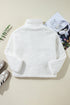 Faux Fur Fleece Button Front Pocketed Lapel Jacket