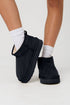 Faux Fur Lined Suede Texture Slip On Ankle Boots