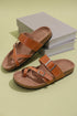 Faux Suede Adjustable Strap Toe Ring Slide Slippers