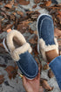 Faux Suede Patchwork Stitching Button Detail Ankle Boots