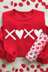 Heart Graphic Crew Neck Pullover Long Sleeve Sweatshirt