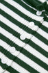 Striped Button Placket Drop Shoulder Long Sleeve Sweater