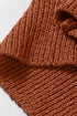 Ribbed Knit Round Neck Short Sleeve Sweater