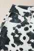 Abstract Print Metal Button Regular Fit Full Length Jeans