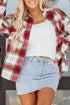 Southern Belle Casual Plaid Button Front Shacket