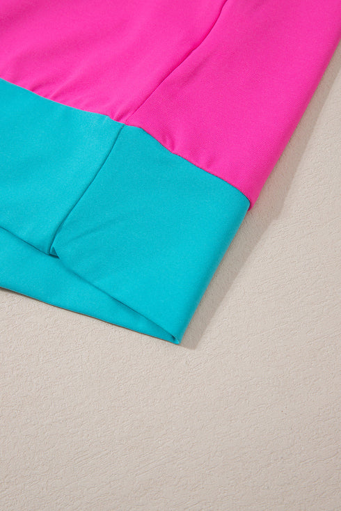 Casual Blocked Pattern Patchwork Cap Sleeve Short Set